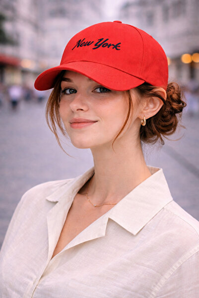 Zeramine 2024 Νέα Υόρκη Με κέντημα Κόκκινο Καπέλο Μπέιζμπολ Unisex – Ρυθμιζόμ...