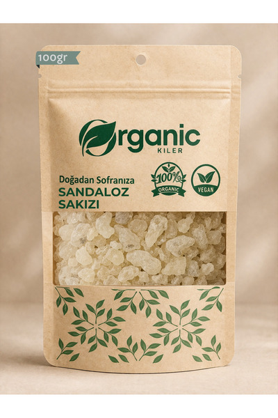 Organic Kiler Sandaloz Sakızı 100 gr Diyet Dostu - %100 Doğal Ve Katkısız