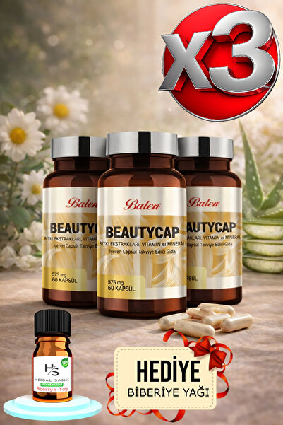 Balen 2 Pieces of Beautycap Capsules Containing Plant Extracts, Vitamins and ...