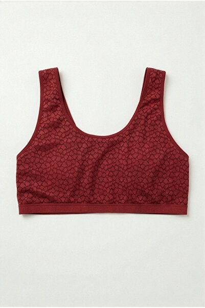 HNX Γυναικείο μπουστάκι με χοντρό λουράκι από δαντέλα λεοπάρ