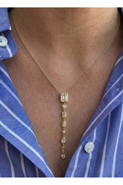 AccessoriesCınCık 316L Steel Anti-Tarnish Women's Necklace |   Gold Color Sto...