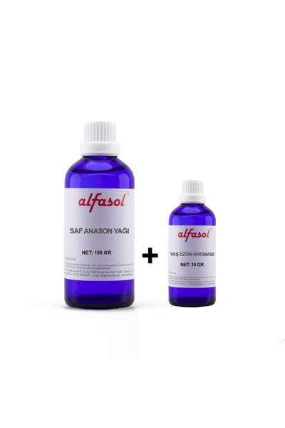 Alfasol Saf Anason Yağı 100 Gr Yaş Üzüm Aroması 10 Gr