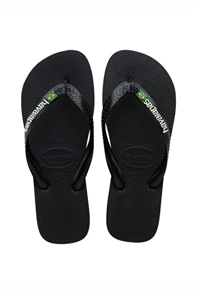 Havaianas Ανδρικές μαύρες παντόφλες BRASIL LOGO - 4110850