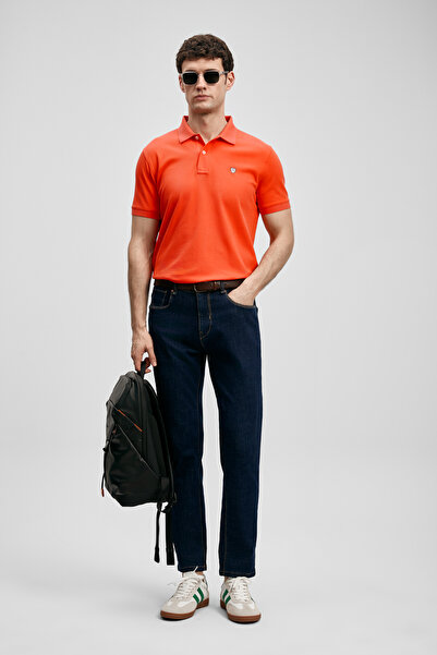 Lufian Ανδρικό παντελόνι Aqua Smart Jean σε κανονική εφαρμογή, μπλε