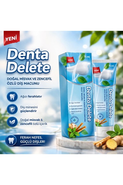 Egş DERMA delete Denta Delete Natural Miswak and Ginger Extract Toothpaste