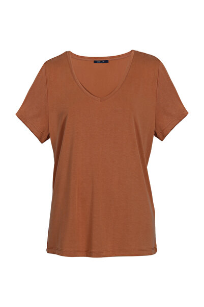Lufian Γυναικείο T-Shirt Cinnamon Color Horizon