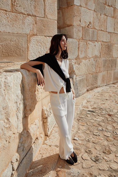 Lufian Aruba Γυναικείο Παντελόνι Εκρού