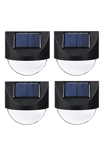 Bibilel Σετ 4 Ηλιακών Φωτιστικών LED, Ασύμμετρο Μοντέλο, για Κήπο, 1.2 W, Bib...