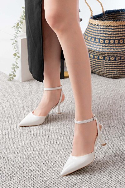 v.s.h velvet Γυναικείο βραδινό φόρεμα με λουράκι με μυτερή μύτη λουστρίνι με ...