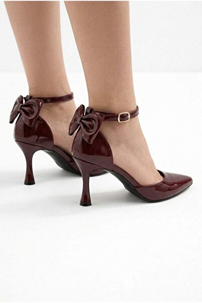 v.s.h velvet Γυναικείο φιόγκο 🎀   Βραδινό φόρεμα λουστρίνι με τακούνι 7cm Κο...