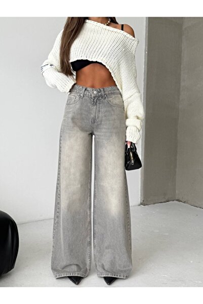 HerTon High Waist Wide Leg Denim Jean Pants