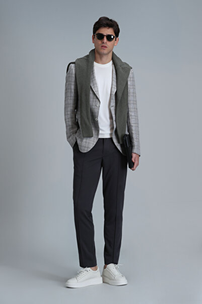 Lufian Pantaloni chino pentru bărbați Simon Smart, slim, verde