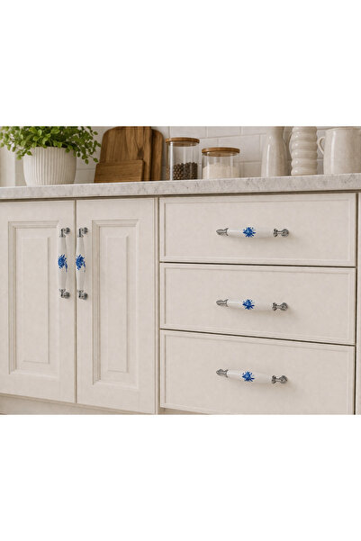 YAKUT AKSESUAR (16cm)-Porselen Dolap Çekmece Mutfak Banyo Çocuk Mobilya Kulp ...