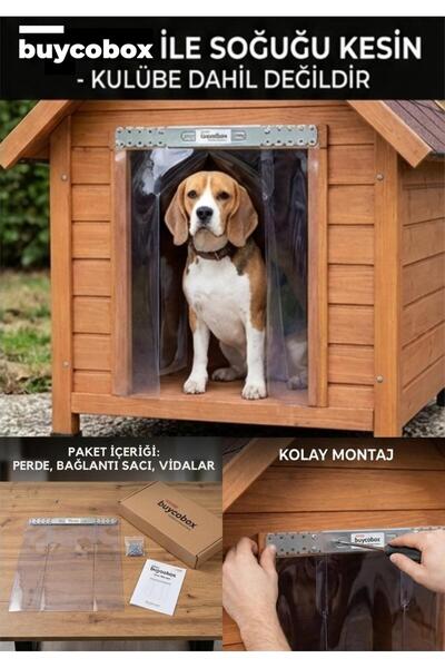 Buycobox Transparent Curtain for Dog Kennel Door; S-32X45Cm, M-38X60Cm, L-40X70Cm, Xl-55X70Cm, 2Xl-70X100Cm