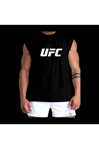 HerTarzınTrendi Ανδρικό μπλουζάκι χωρίς μανίκια με στάμπα UFC – Αθλητικό & Γυ...