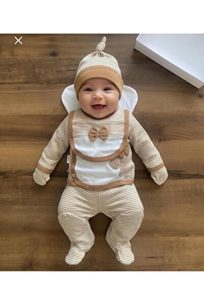 Zıpır Baby Zıpır süzene %100 pamuk 5’li ayıcık kabartmalı zıbın