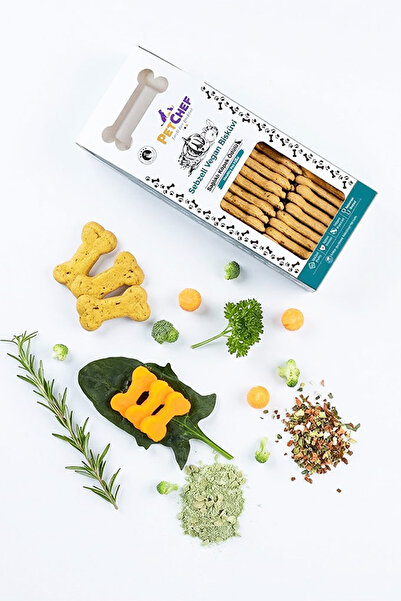 Pet Chef Sebzeli Vegan Bisküvi Kedi Köpek Ödül