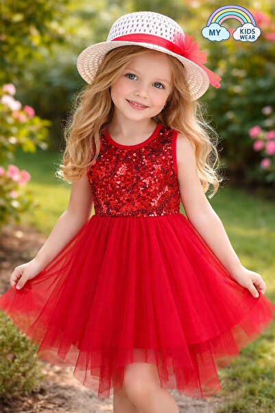 My Kids Wear Κοριτσίστικο καπέλο και φόρεμα με παγιέτες