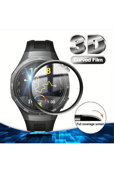 bbtech Huawei Watch GT6 GT6 Pro GT5 46MM Esnek Polimer Nano Tam Kaplayan Ekra...