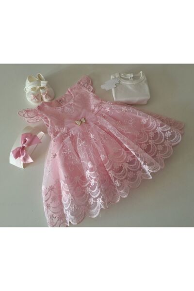 biyan collection Kız Bebek Mevlüt Takımı Gelinlik Abiye Elbise Bebek Doğum Baby Shower Hediyesi