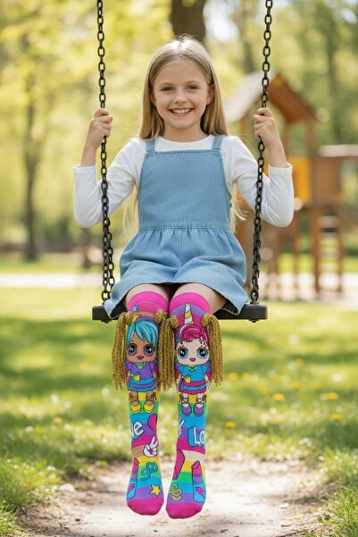 Aware Time Κάλτσες με τρισδιάστατες φιγούρες για κορίτσια 6-12 ετών