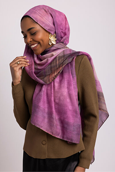 Ayshara Συλλογή Bursa Θειώδες Σάλι Διπλής όψης