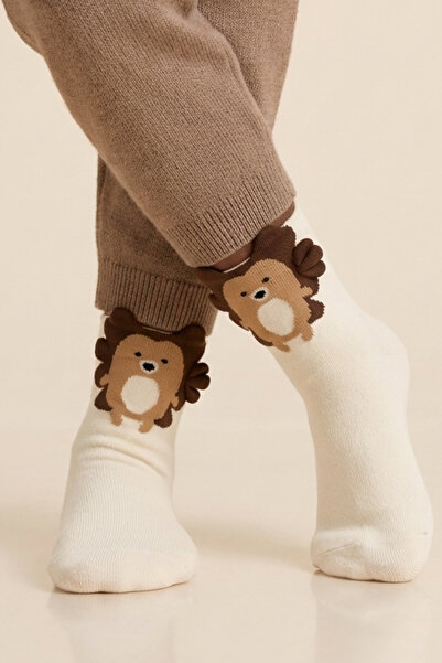 Katia&Bony Παιδικές κάλτσες με σχέδιο σκαντζόχοιρος λευκές