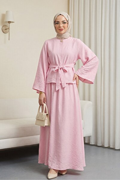 HİJABAYA Σετ Cupra με φούστα με ζώνη και ένα κουμπί