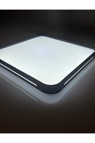 LEDAY Sıva Üstü LED Panel 42W Dekoratif Armatür Siyah(Beyaz Işık 6500K) 43X43
