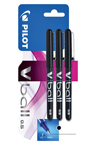 Pilot V-ball 0.5 - Siyah 3'lü Blister VB5-S-BL3