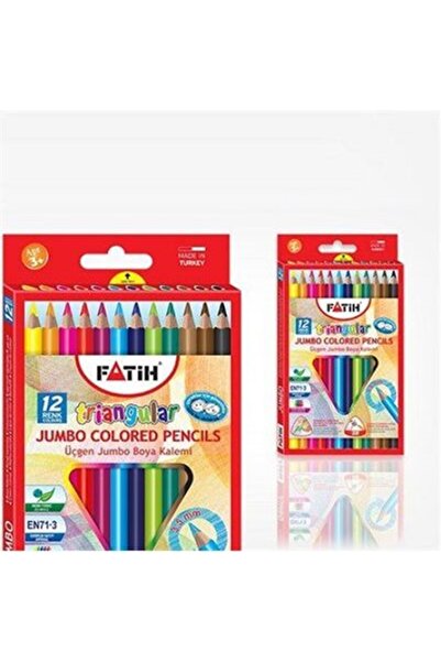 Fatih لون طلاء مثلث جامبو 12 لون بالحجم الكامل