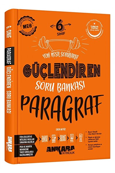 Ankara Yayıncılık 2025-2026 Müfredat 6 Sınıf Güçlendiren Paragraf Soru Bankası