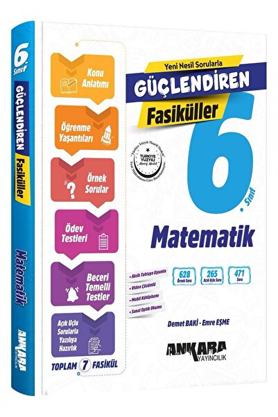 Ankara Yayıncılık 6. Sınıf Güçlendiren Matematik Fasiküller