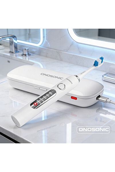 ONOSONIC WHITE TEETH EXPERT فرشاة الأسنان الكهربائية الصوتية القابلة لإعادة ا...