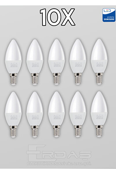 ACK Mum LED Ampul 7W E14 4000K 10 Adet