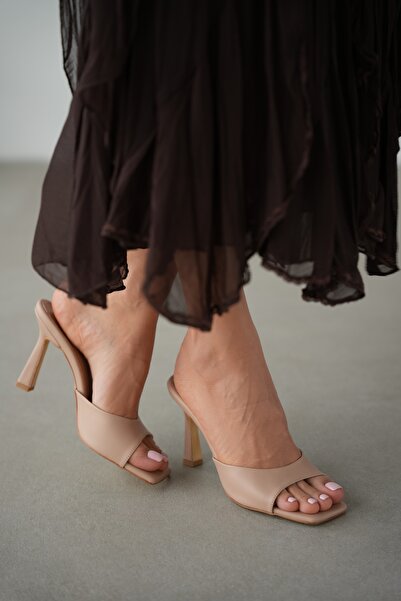 selin shoes Γυναικεία παπούτσια με τακούνι Elmar Küt Burun - ΜΠΕΖ