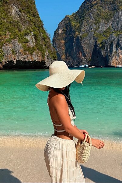 keisy Φαρδύ ψάθινο καπέλο