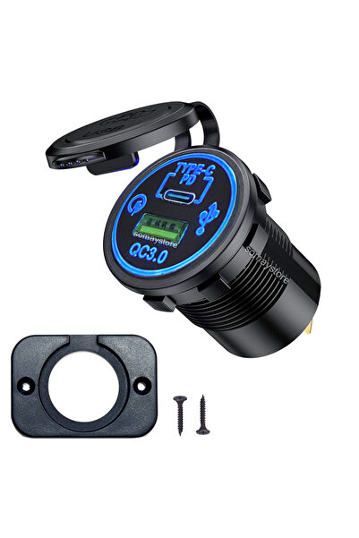 Marin Usb 3.0 -Type-C Socket 12-24V (TYPE-C: 30w USB-A: 18W) Frame