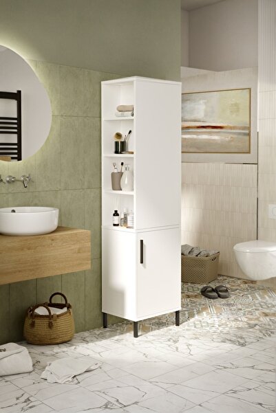 Yurupa Wilma Çok Amaçlı Dolap Banyo Dolabı Beyaz WIL1-W