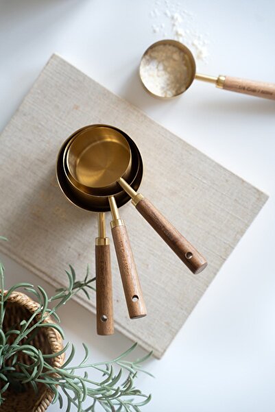 BAROTTİ BİZ HOME 4 BOY ΧΡΥΣΟ ΞΥΛΙΝΟ ΚΟΥΤΑΛΙ ΜΕΤΡΗΣΗΣ ΜΕ ΞΥΛΙΝΗ ΛΑΒΗ