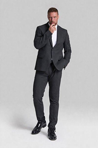 GustmanModa Anthracite Slim Fit Suit