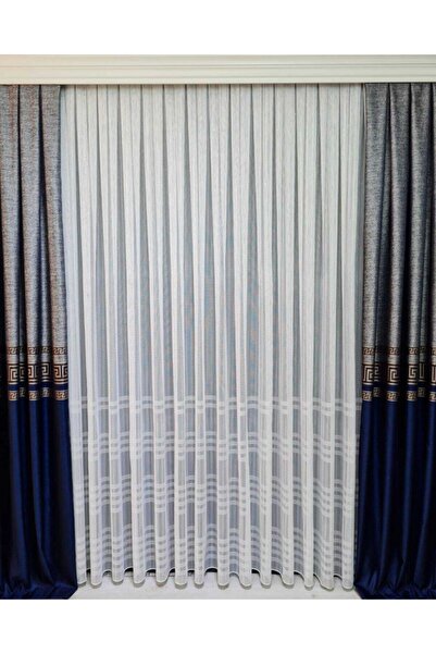 Taç Κουρτίνα από λινό τούλι Rüyaper (SIK PİLE) (1 X 3) (Πλάτος X Μήκος)