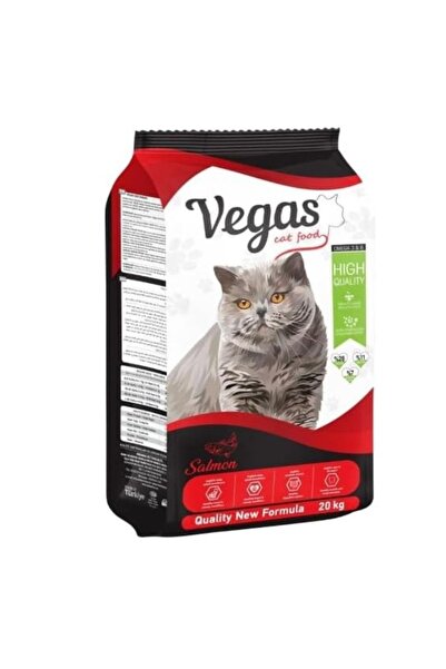 vegas Dry Cat Food, Imported Product, Salmon Flavor, Rich in Omega, Suitable ...