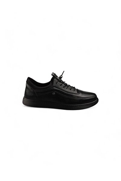 Pierre Cardin 382003 Μαύρα Ανδρικά Δερμάτινα Παπούτσια - 45-47 Μεγάλο Μέγεθος