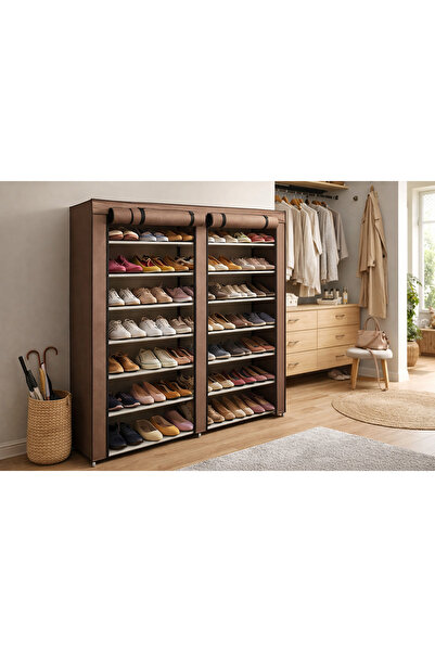 ElastiX Raft Textil Pentru Incălțăminte – Organizator Pantofi Spațios, Cu Raf...