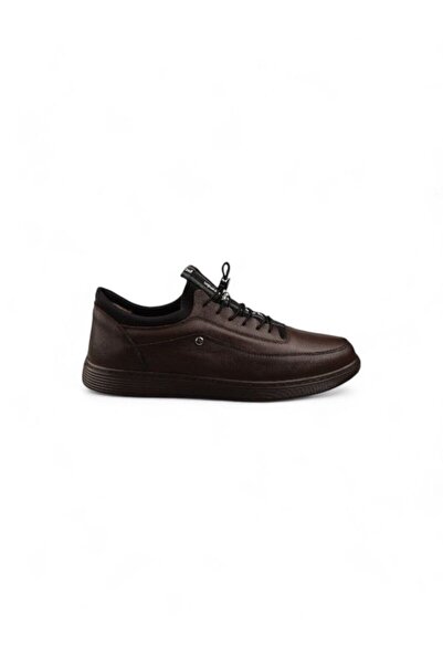 Pierre Cardin 382003 Καφέ Ανδρικά Δερμάτινα Παπούτσια - Μεγάλο Μέγεθος 45-47