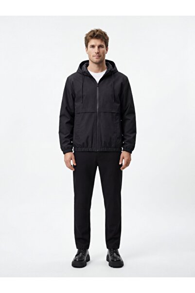 OCHO Erkek Baharlık Su Itici Yağmurluk Kapüşonlu Waterproof