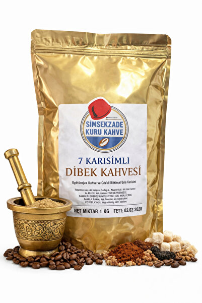 Şimşekzade Kuru Kahve Premium Meşhur Kakuleli Dibek Kahvesi 1 KG | Yoğun Arom...