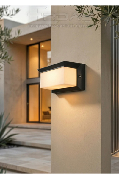 ACK Lunar E27 Bahçe Duvar Apliği IP54 60W (120x120x250 mm)