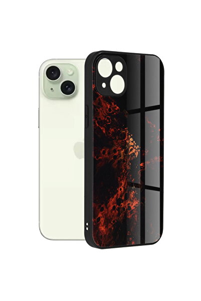Techsuit Carcasă pentru iPhone 15 Plus - Seria Techsuit Glaze - Nebuloasă Roșie